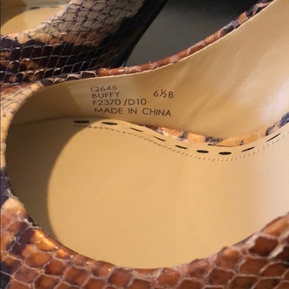 Coach Snake Print Heels - Picture 4 of 6